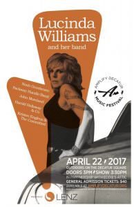 Lucinda Williams Amplify Decatur promotion