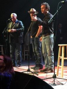 men on stage